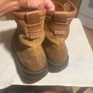 Coach men’s”Colin”  Leather  zip front Boots